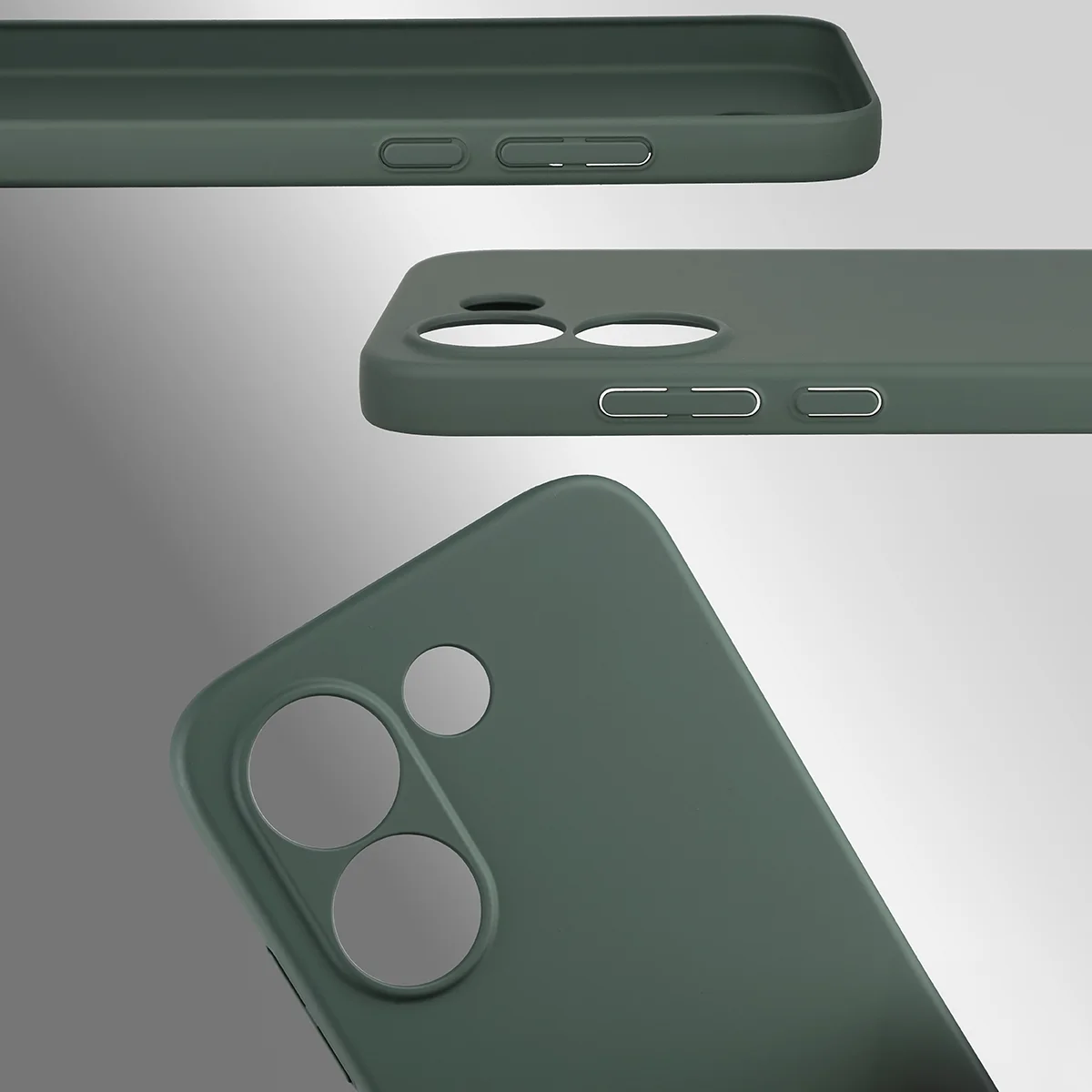 Dedykowane wycięcia i podwyższone krawędzie aparatu i ekranu w etui Bizon Case Łupka do Xiaomi POCO X8 Pro