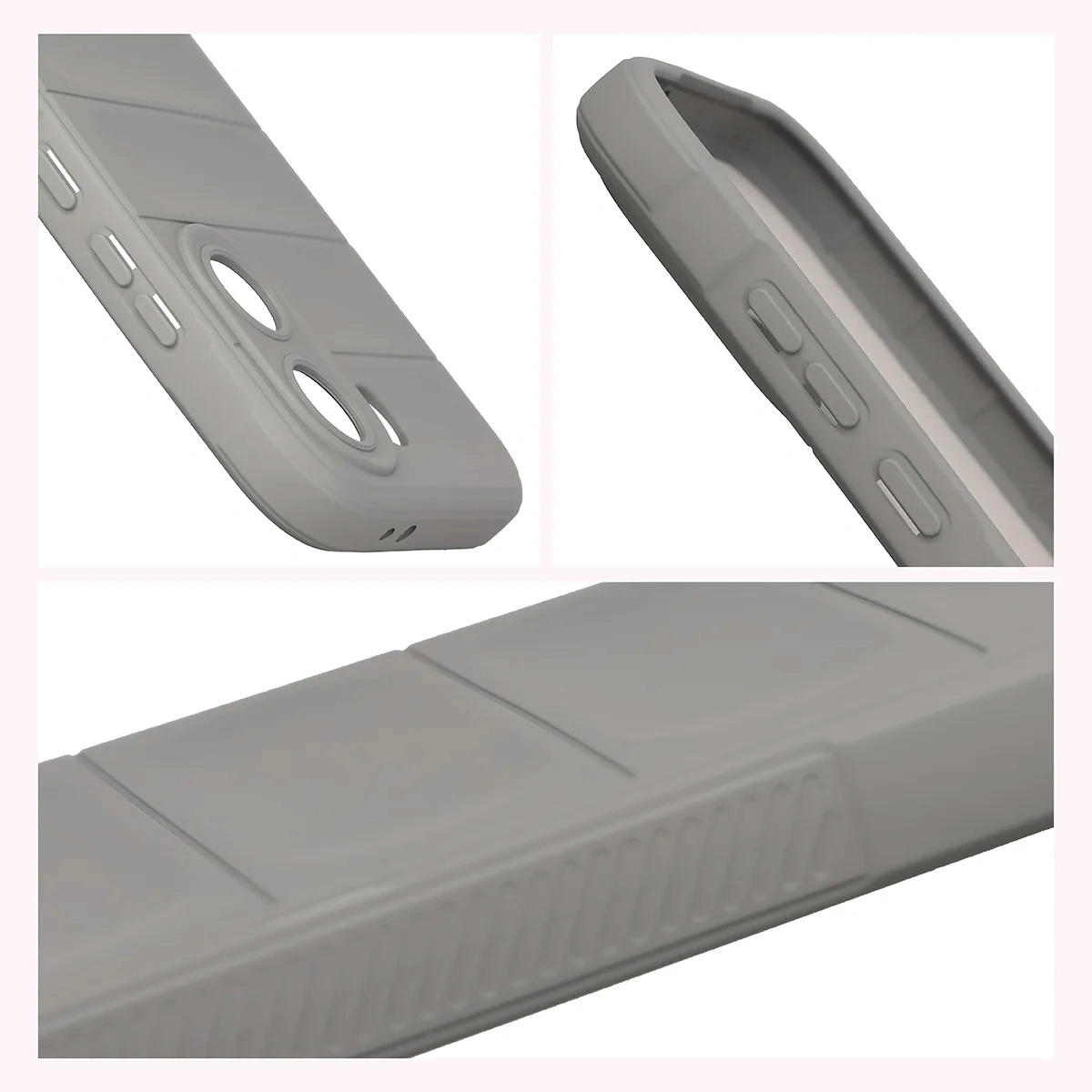 Zvýšené okraje a protiskluzový povrch v pouzdru Bizon Case Tur pro Xiaomi POCO X8 Pro