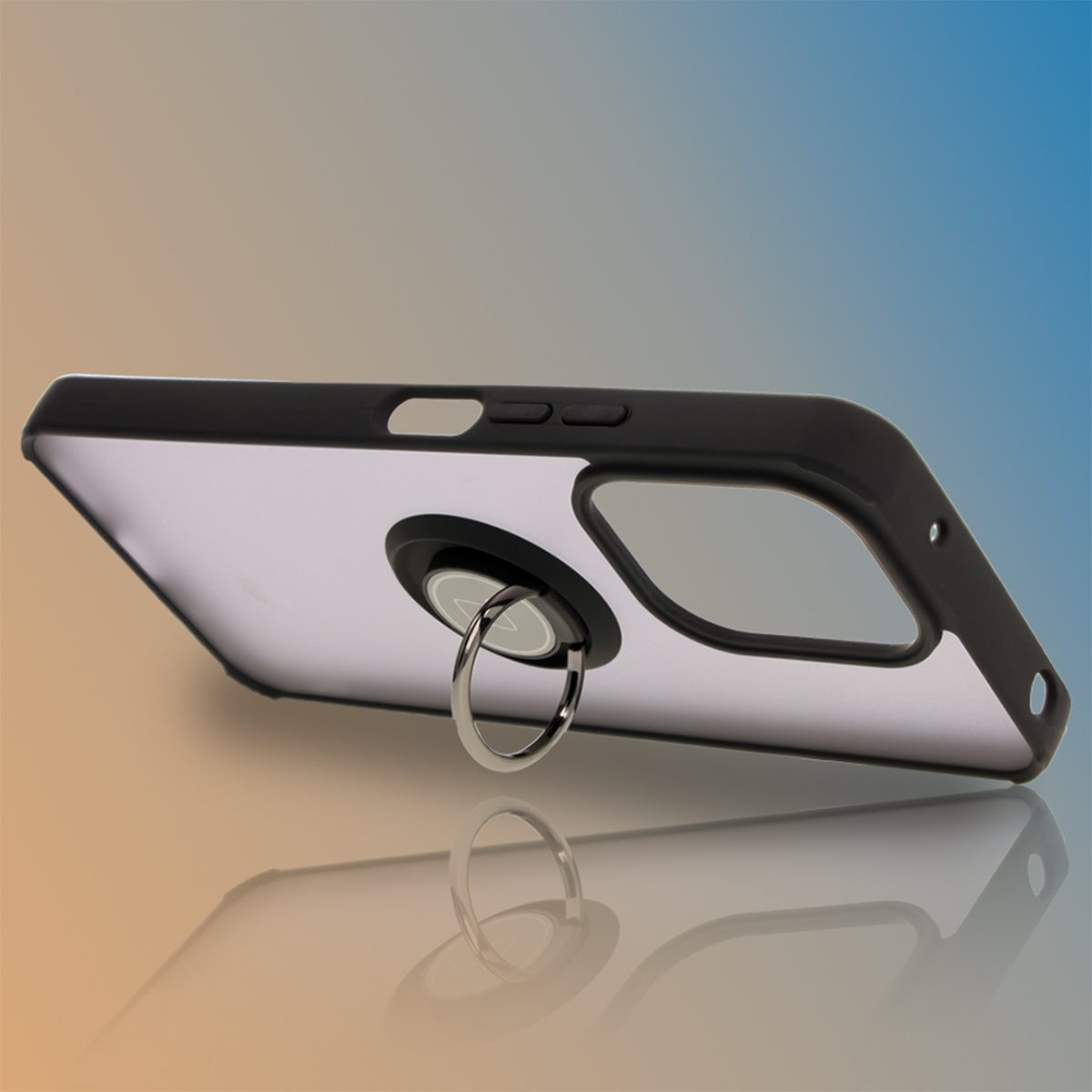 Halter als Ständer im Bizon Hybrid Ring Etui