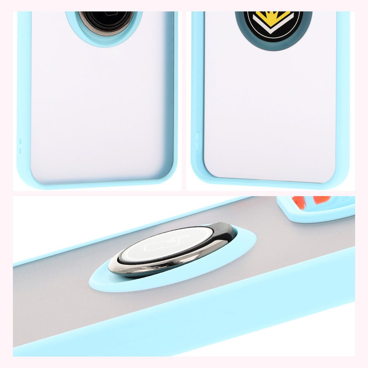 Features of Bizon Case Hybrid Ring: non-slip frame and matte design