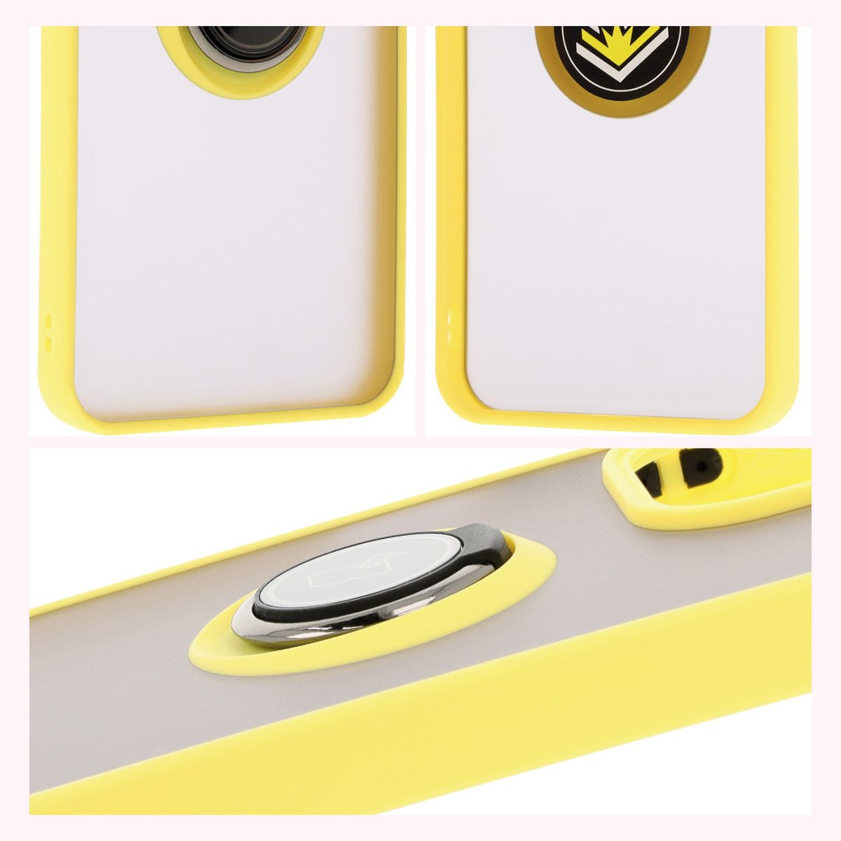Features of Bizon Case Hybrid Ring: non-slip frame and matte design