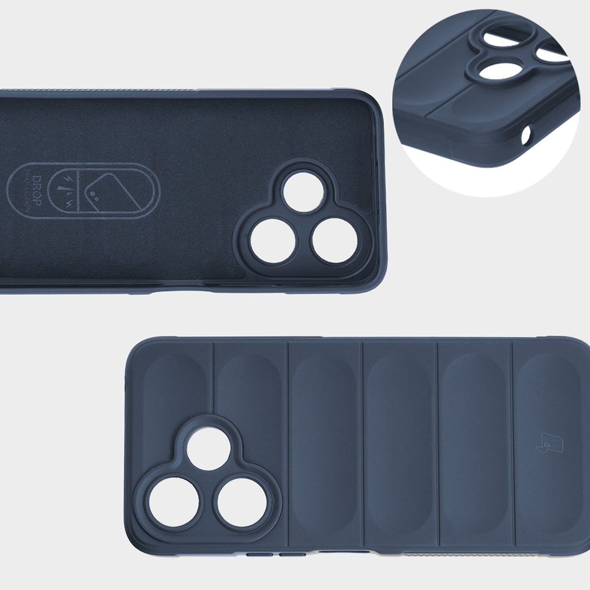 Mikroszálas bélés, bemélyedések a hátsó részen és megerősített sarkok a Bizon Case Tur tokban