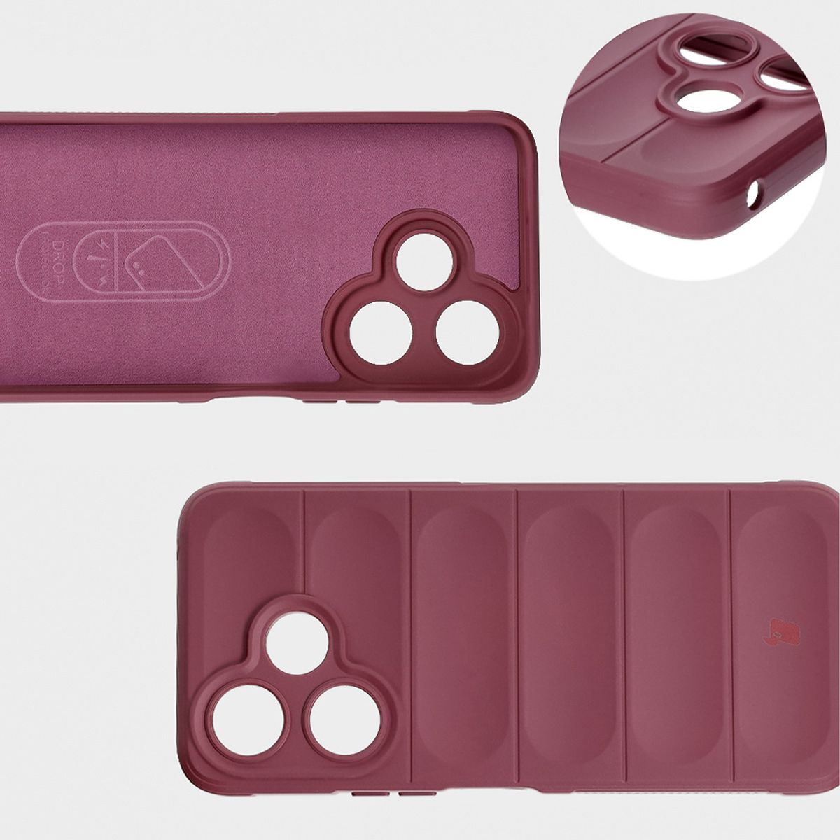 Microfiber lining, grooves on the back, and reinforced corners in Bison Case Tur