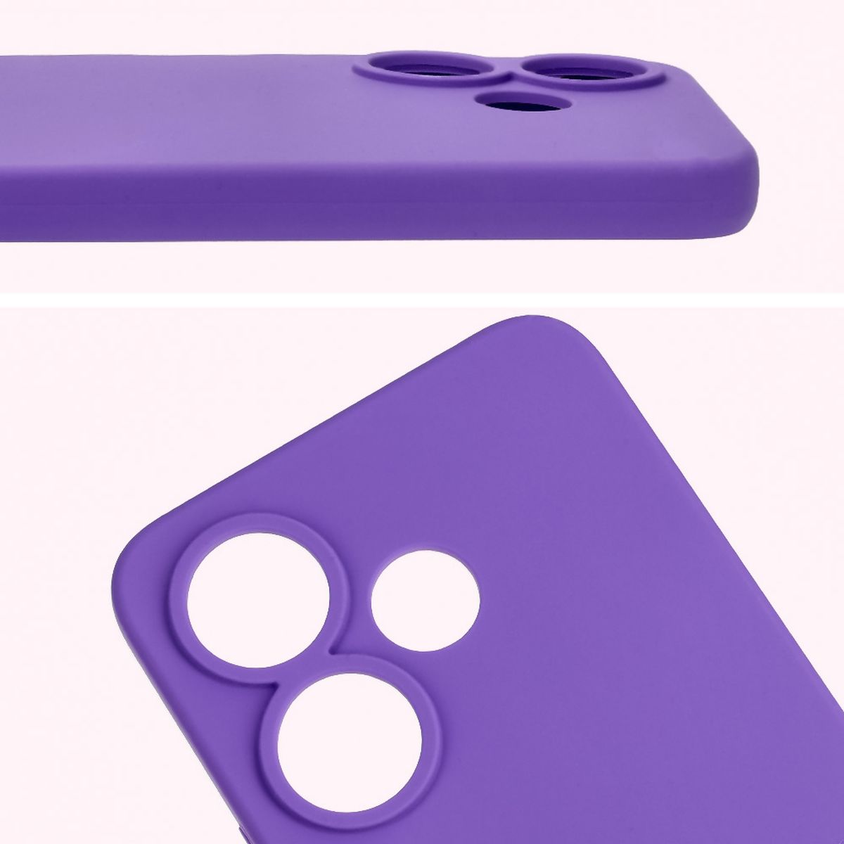 Close-up of lens cutouts in Bizon Soft Case