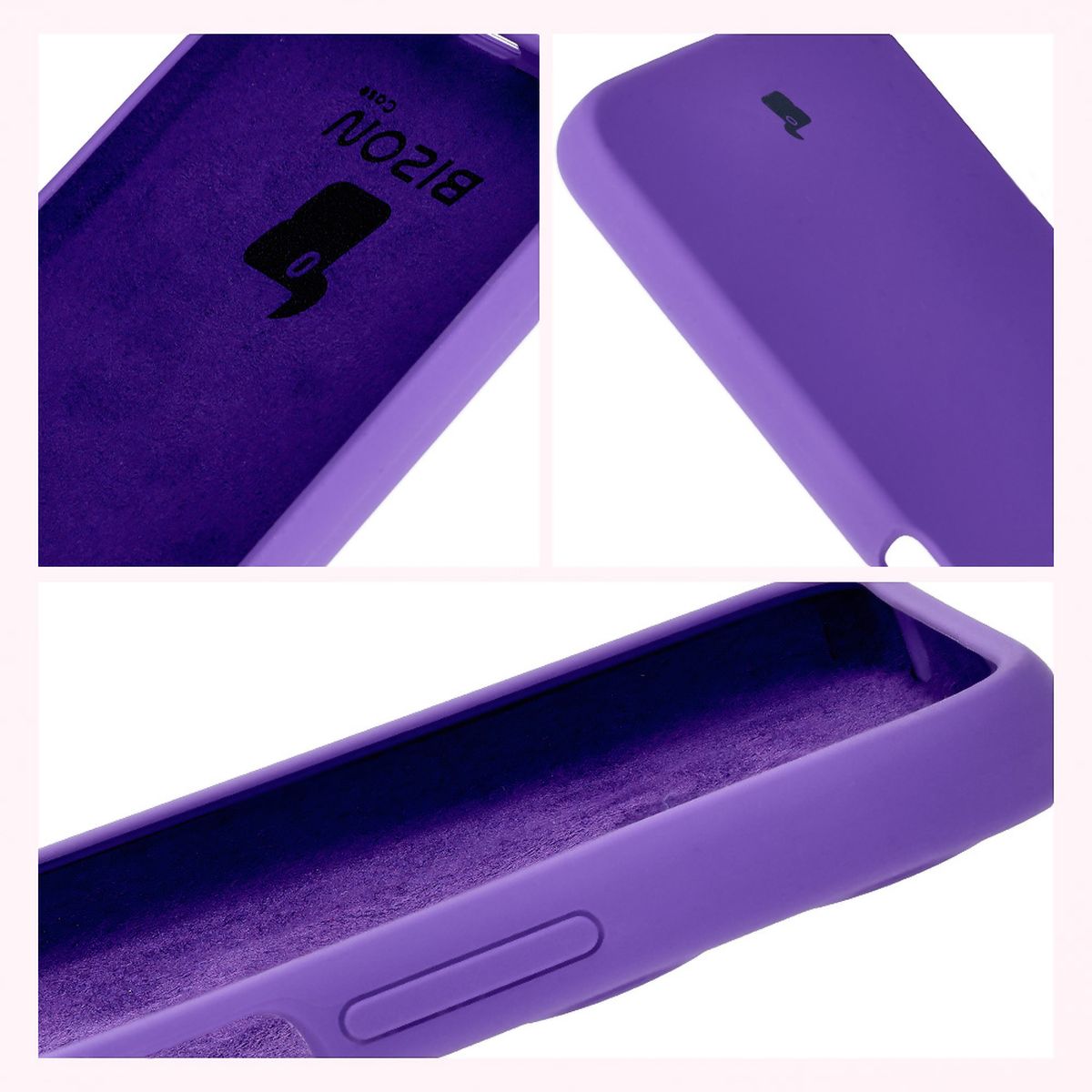 Bizon Soft Case construction: integrated covers, raised edges, and microfiber padding