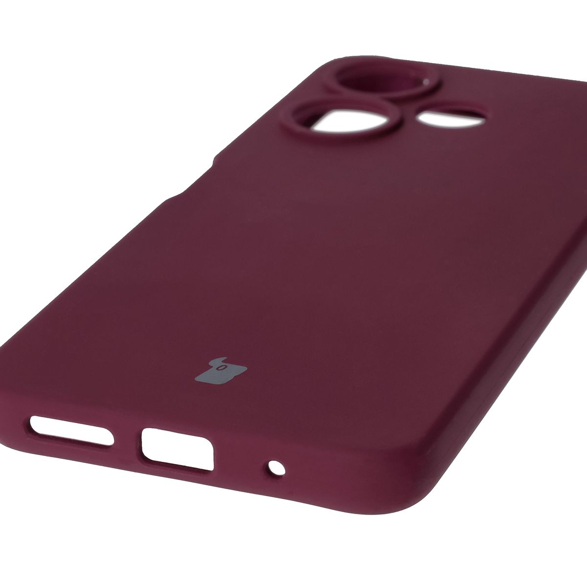 Close-up of precise cutouts and the possibility of wireless charging in Bizon Soft Case