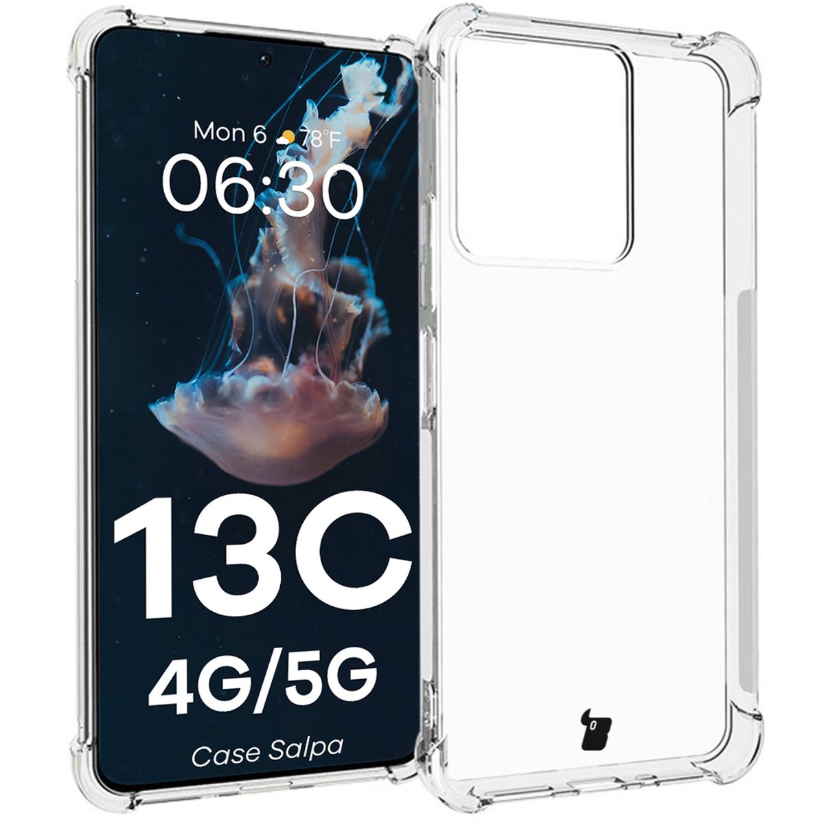 Transparent Bizon Case Salpa for Xiaomi Redmi 13C 5G