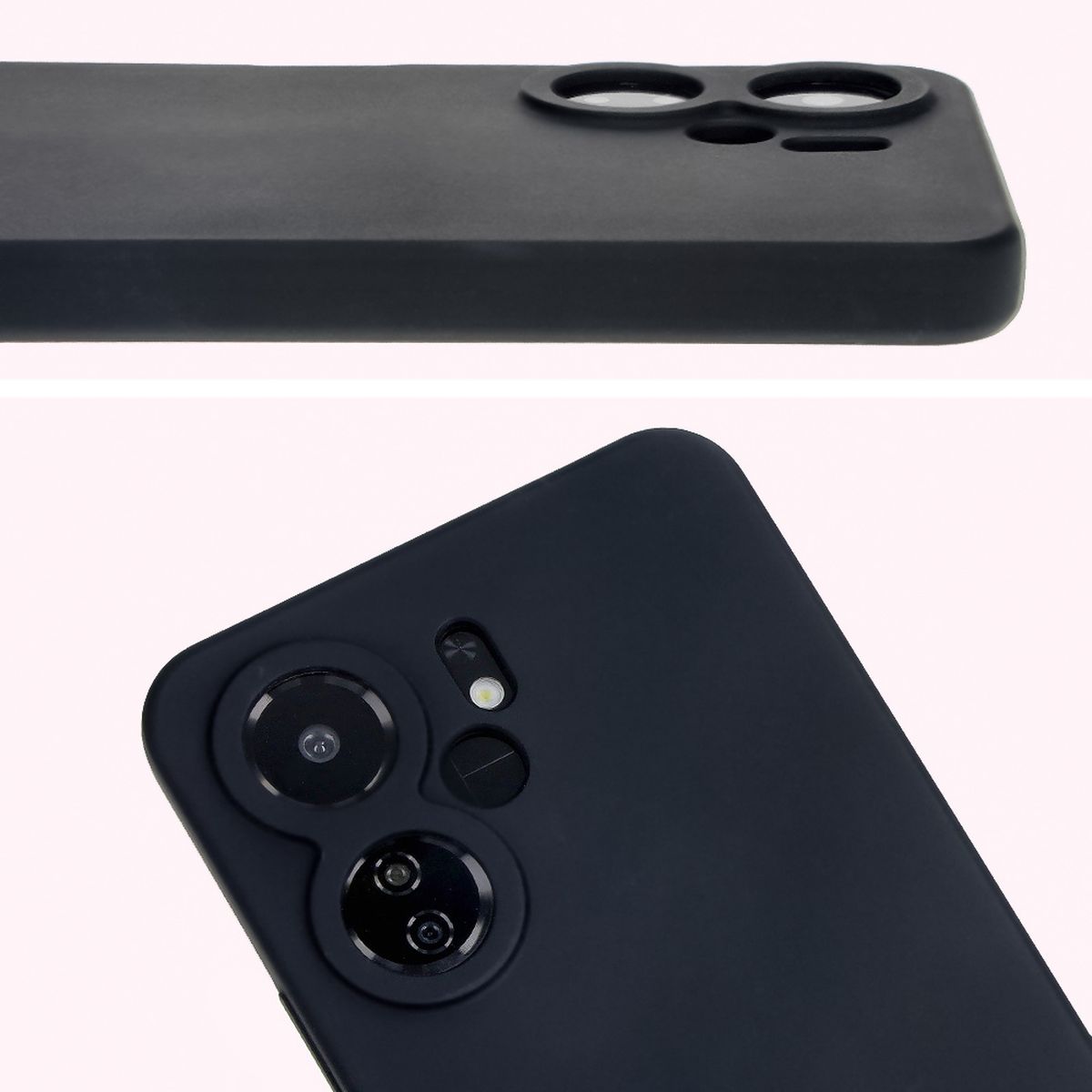 Close-up of lens cutouts in Bizon Soft Case
