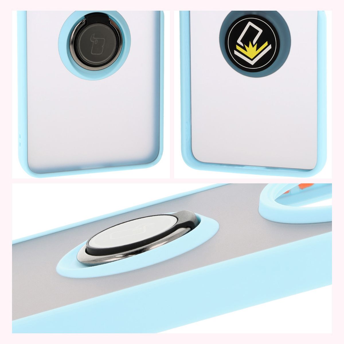 Properties of Bizon Case Hybrid Ring: non-slip frame and matte design