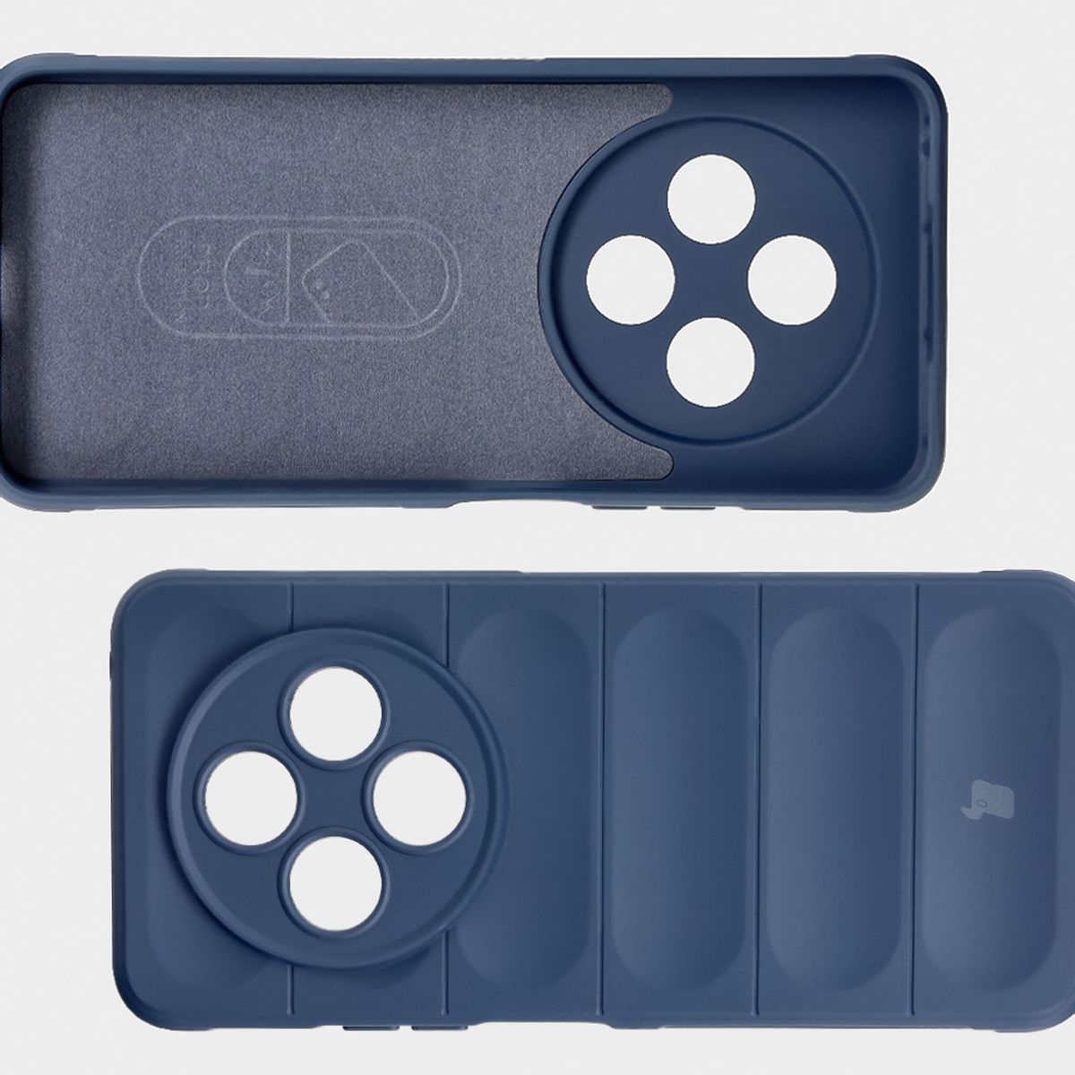 Microfiber lining, grooves on the back, and reinforced corners in Bizon Case Tur