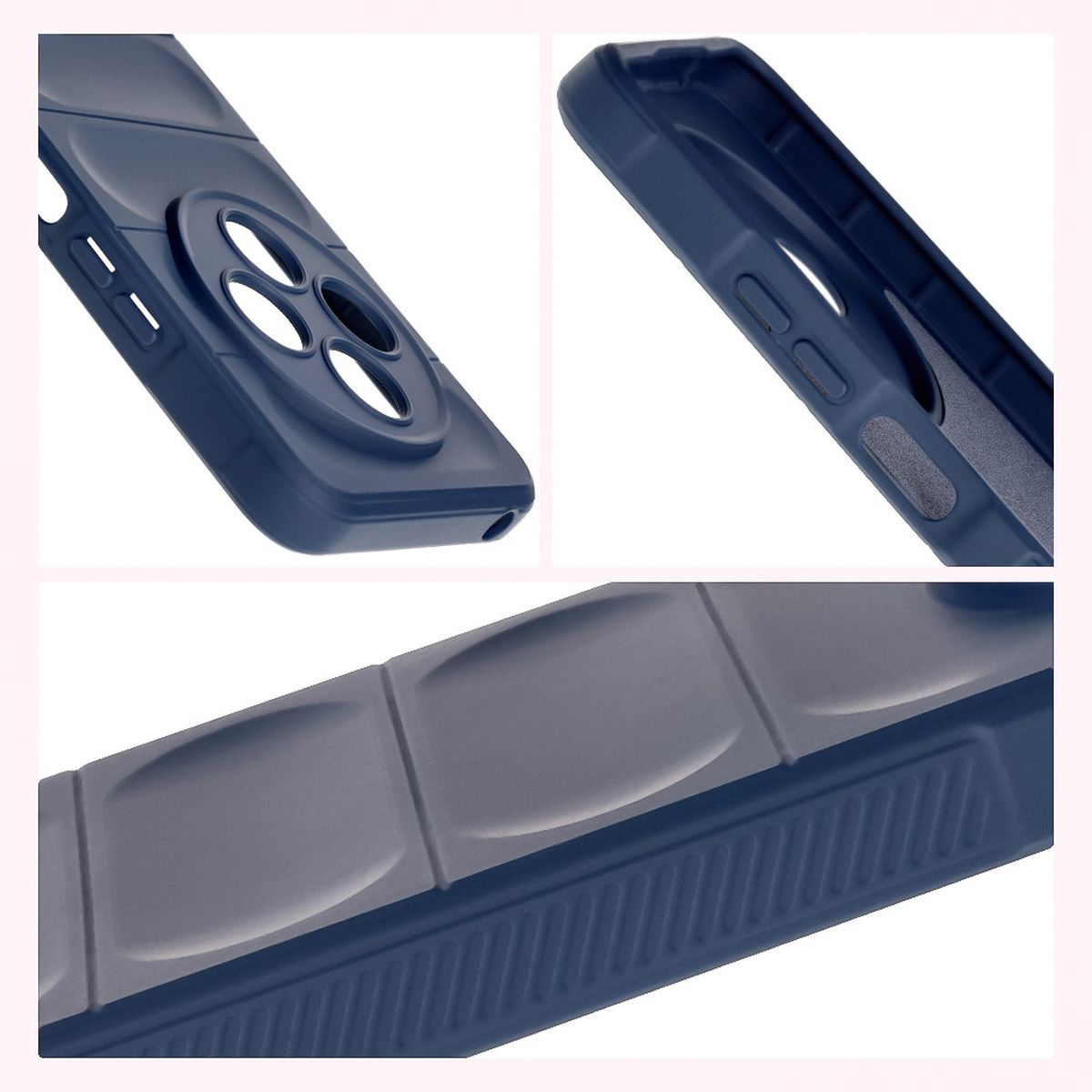 Textured sides and raised edges of the screen and camera in Bizon Case Tur