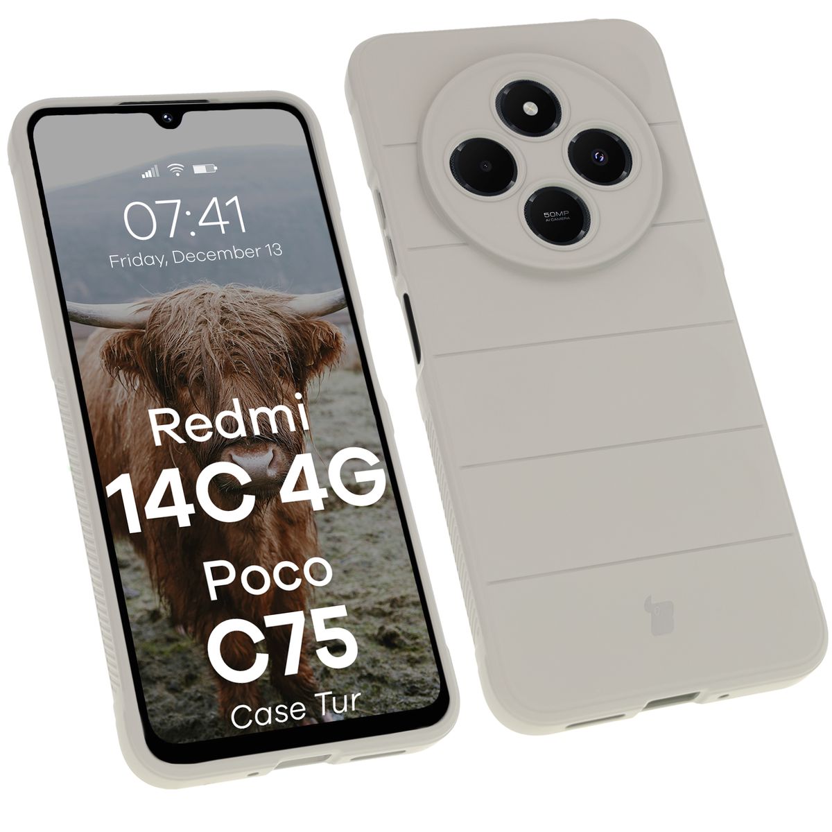 Husă rezistentă Bizon Case Tur pentru Xiaomi Redmi 14C 4G / POCO C75