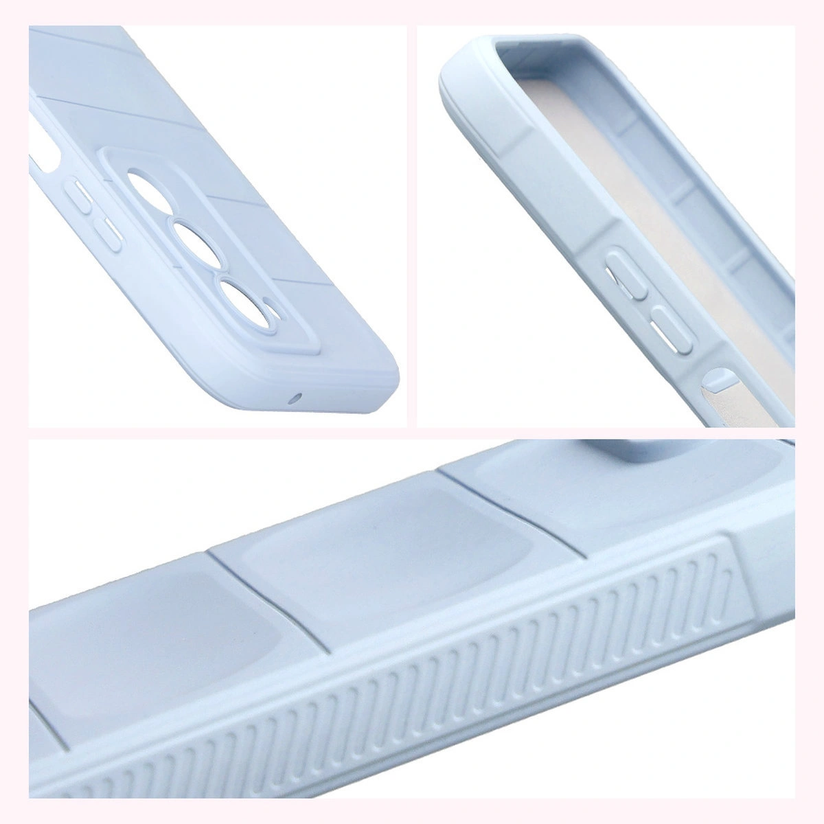 Strukturierte Seiten und erhöhte Ränder von Bildschirm und Kamera in der Bizon Case Tur Hülle für Xiaomi Redmi 15 4G / 5G