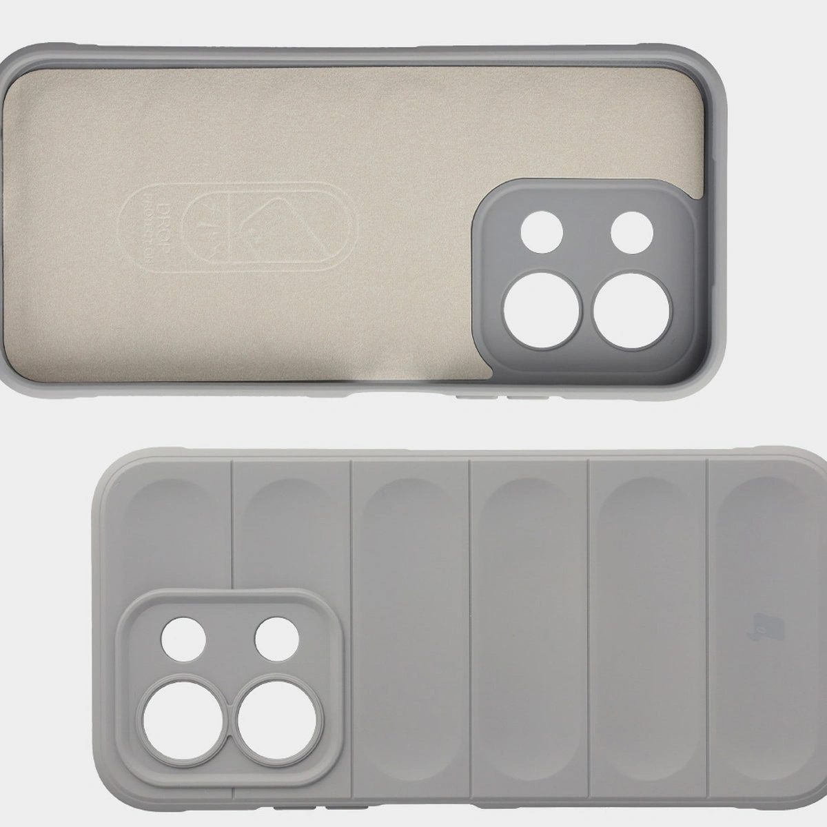 Mikrofaser-Futter, Vertiefungen auf der Rückseite und verstärkte Ecken in der Bizon Case Tur für Xiaomi Redmi 15C 4G / 5G / POCO C85 4G