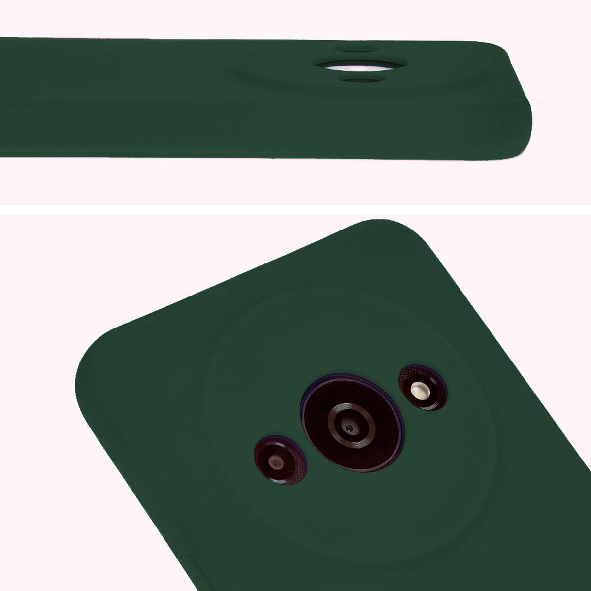 Close-up of lens cutouts in Bizon Soft Case