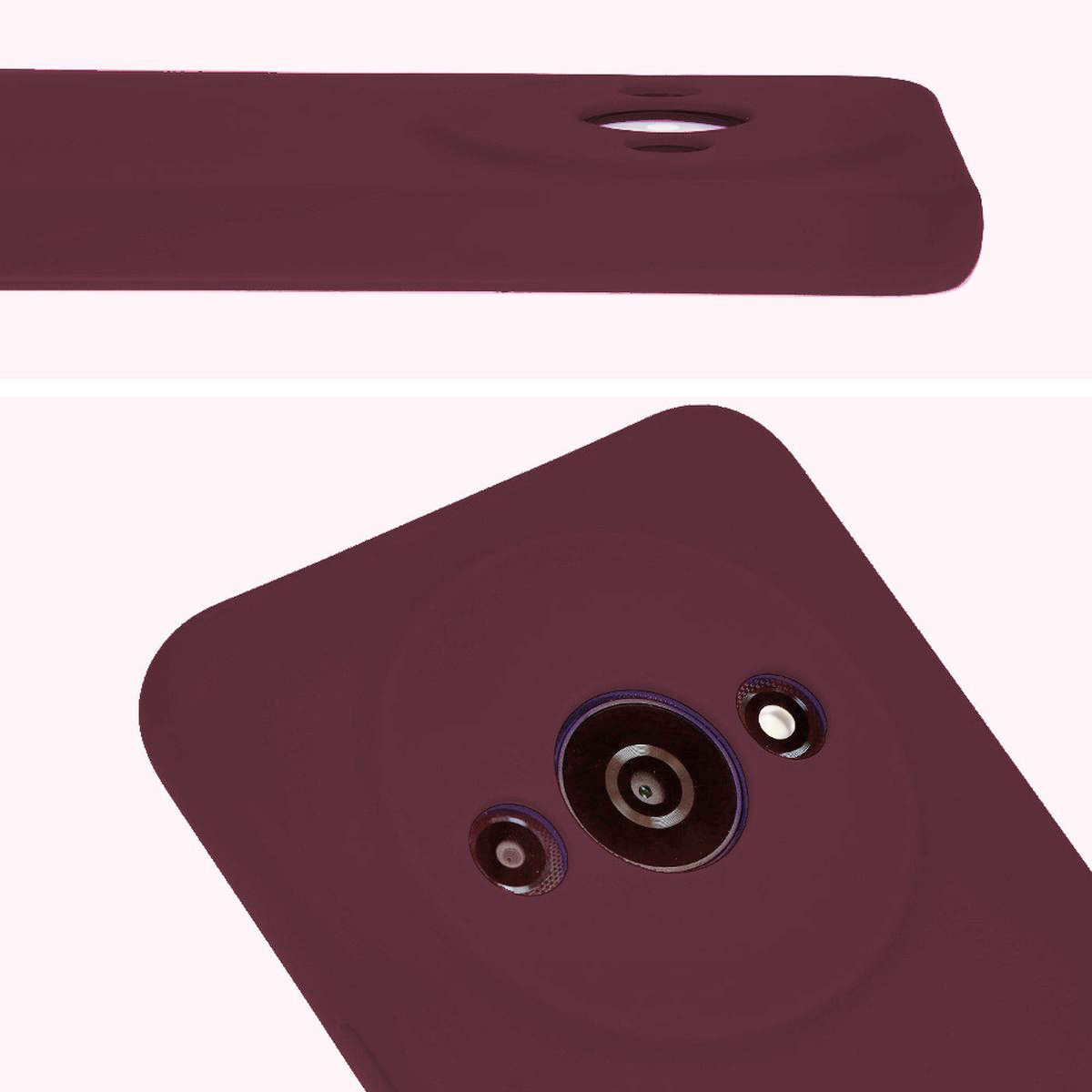 Close-up of lens cutouts in Bizon Soft Case