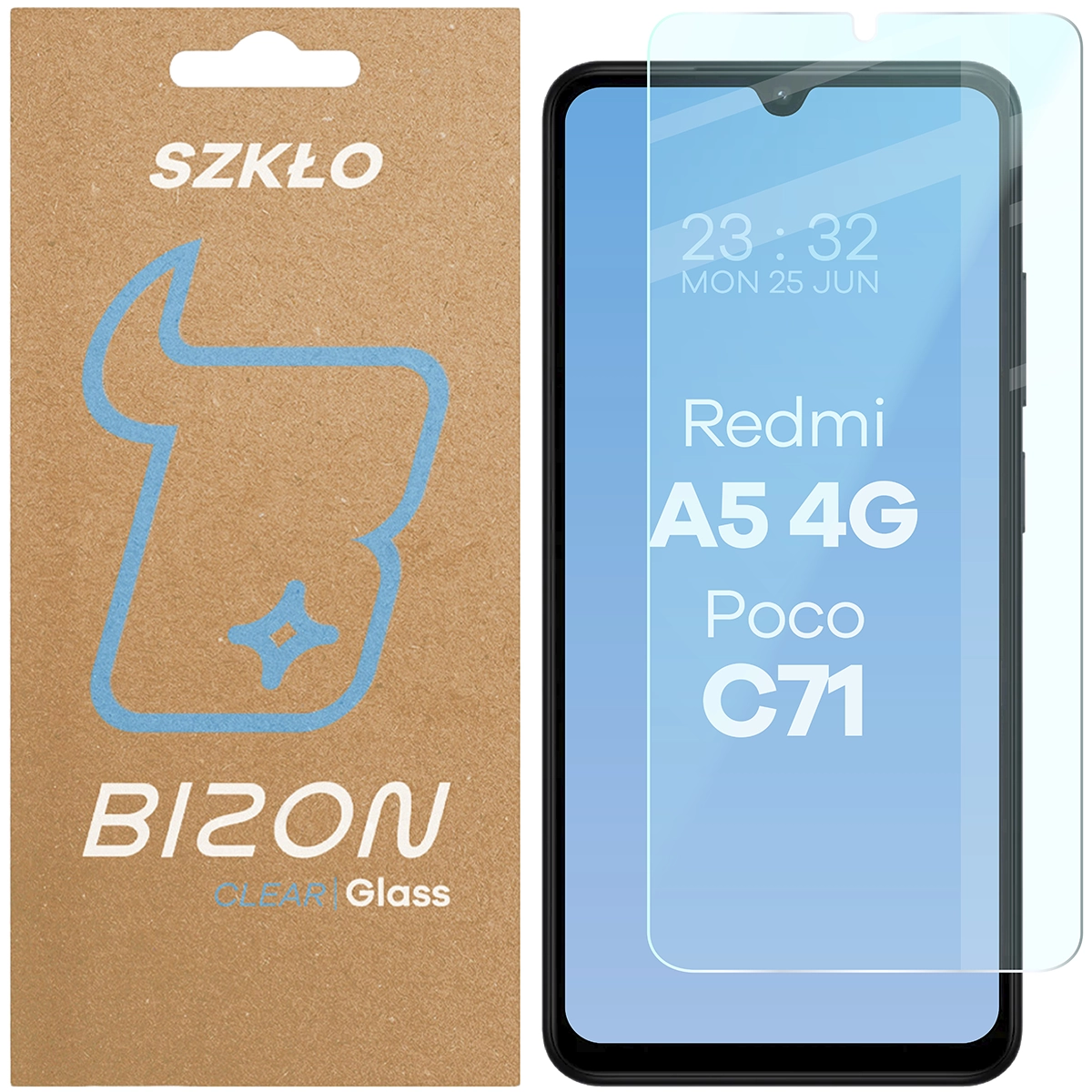 Szkło hartowane Bizon Glass Clear 2 do Xiaomi Redmi A5 4G/Poco C71