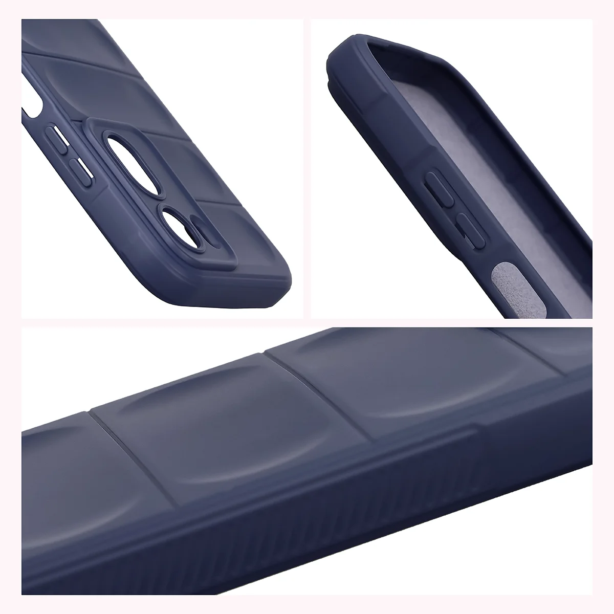 Teksturowane boki i podwyższone krawędzie ekranu i aparatu w etui Bizon Case Tur do Xiaomi Redmi A7 Pro / POCO C85X / C81 / C81 Pro