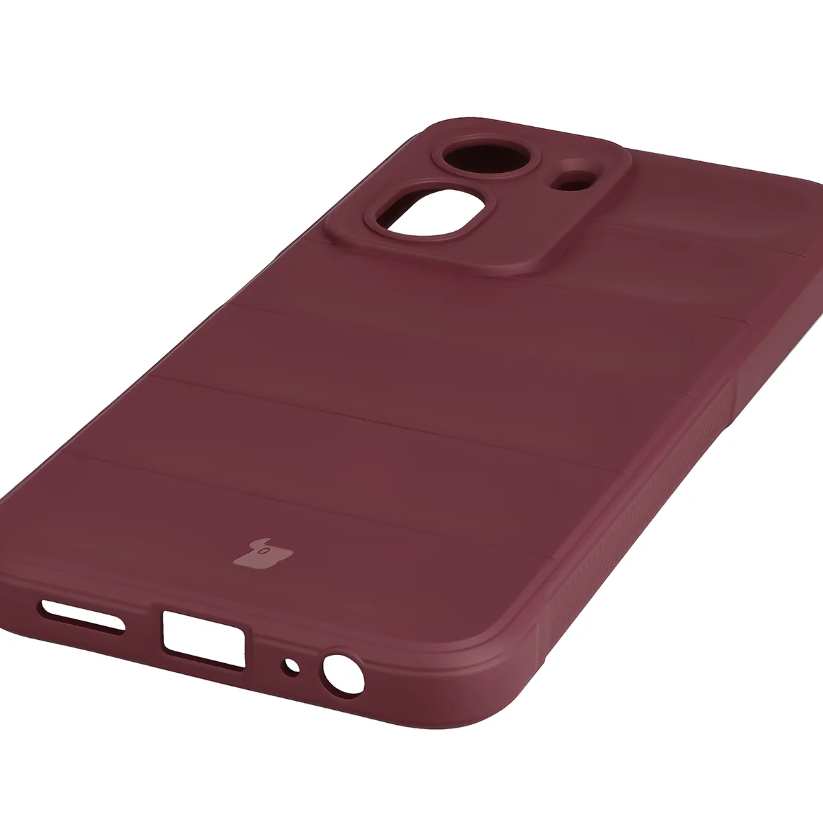 Precyzyjne wycięcia i kompatybilność z ładowaniem indukcyjnym w etui Bizon Case Tur do Xiaomi Redmi A7 Pro / POCO C85X / C81 / C81 Pro