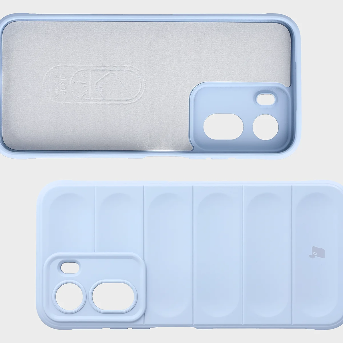 Wyściółka z mikrofibry, wyżłobienia na pleckach i wzmocnione narożniki w etui Bizon Case Tur do Xiaomi Redmi A7 Pro / POCO C85X / C81 / C81 Pro