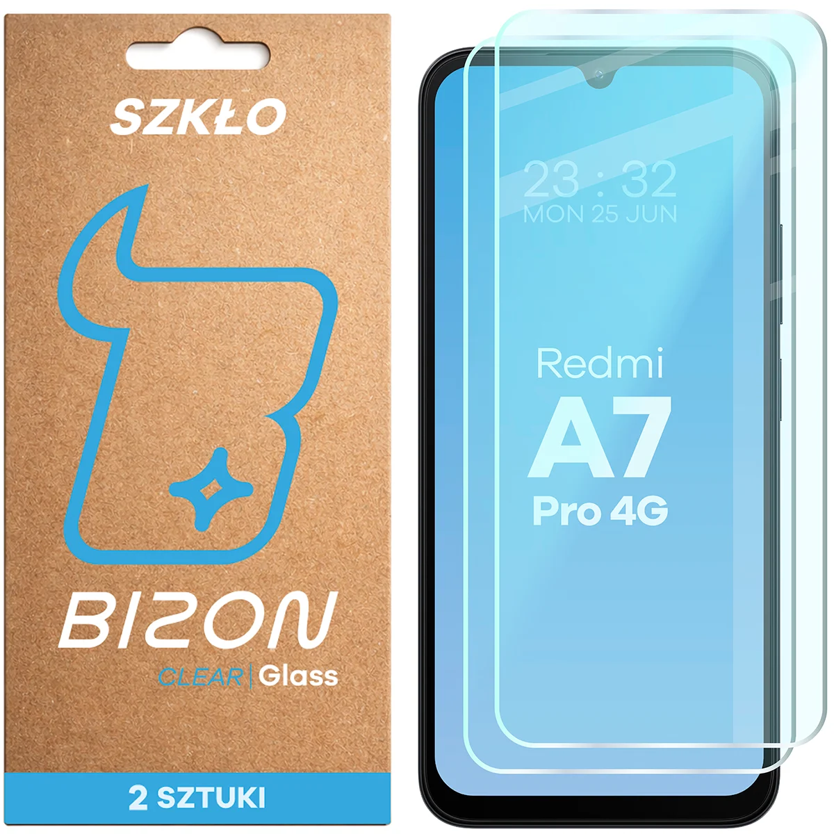 Bison Glass Clear Duo tempered glass for Xiaomi Redmi A7 Pro 4G