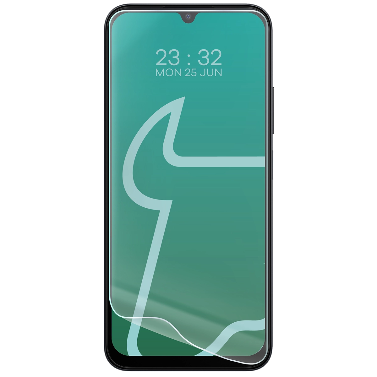 Hydrogel film for Xiaomi Redmi A7 Pro / POCO C85X / C81 / C81 Pro next to the phone
