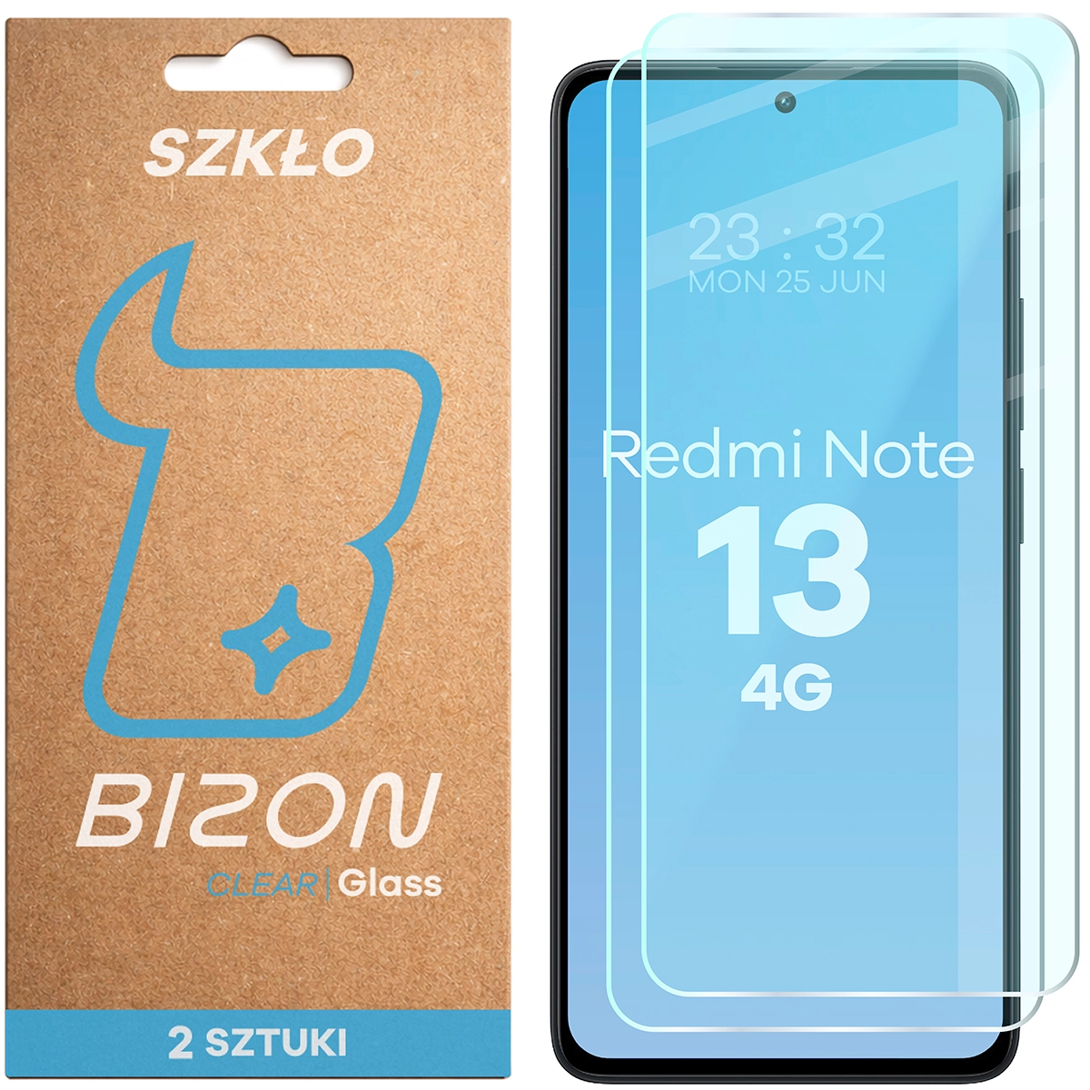 Szkło hartowane Bizon Glass Clear Duo do Xiaomi Redmi Note 13 4G