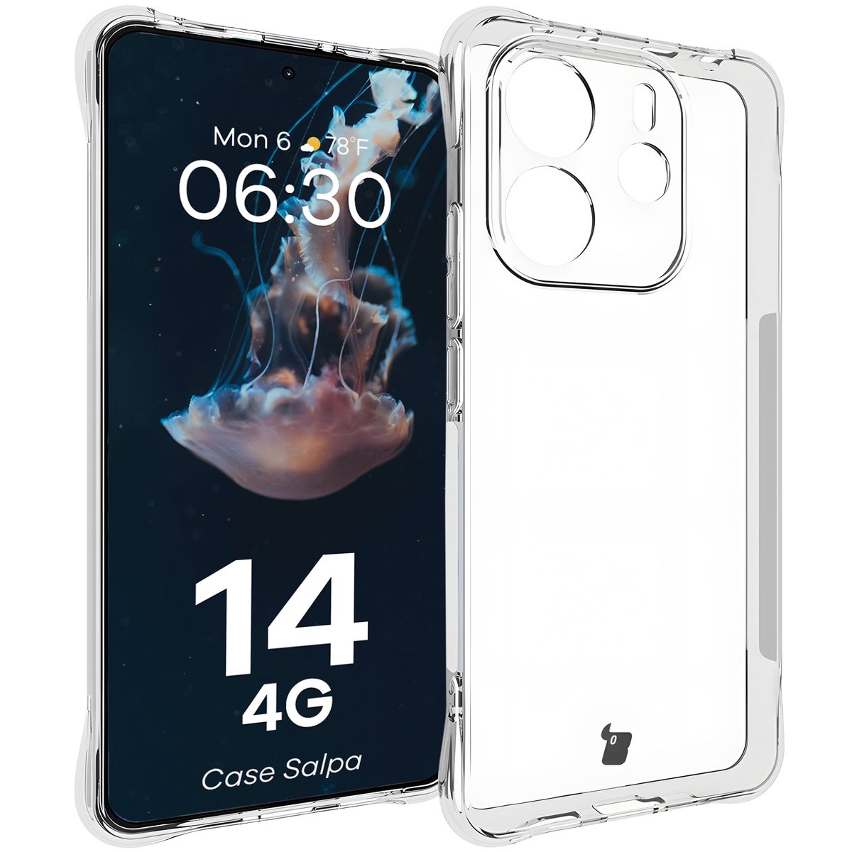 Transparent Bison Case Salpa for Xiaomi Redmi Note 14 4G