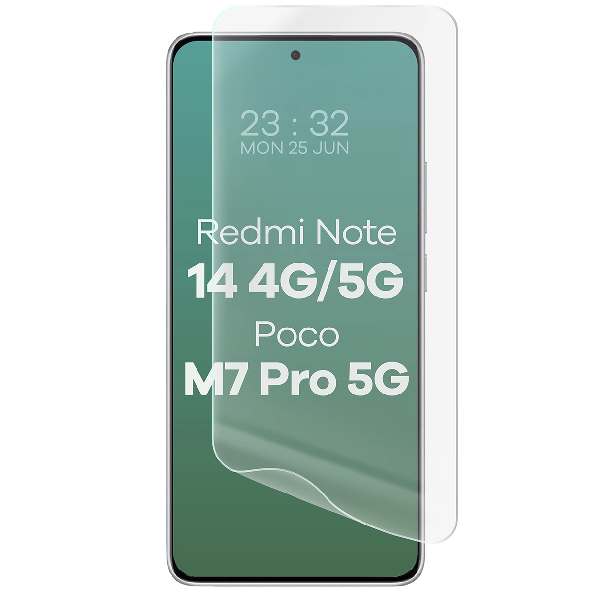 Przyleganie do ekranu folii hydrożelowej na ekran Bizon Glass Hydrogel Front