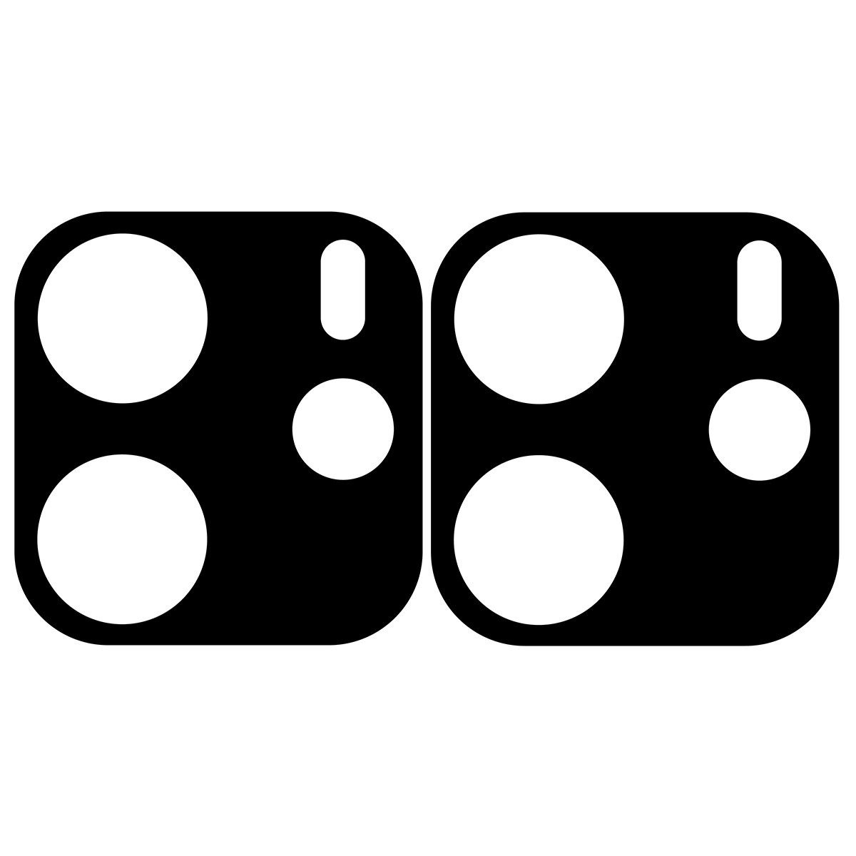 Bizon Glass Silk Lens auf der Kamerainsel angebracht