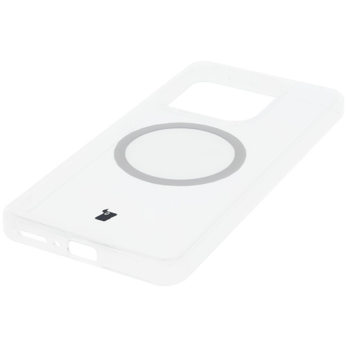 Zintegrowane przyciski, wycięcia i hybrydowy materiał w etui Bizon Case CrystalO