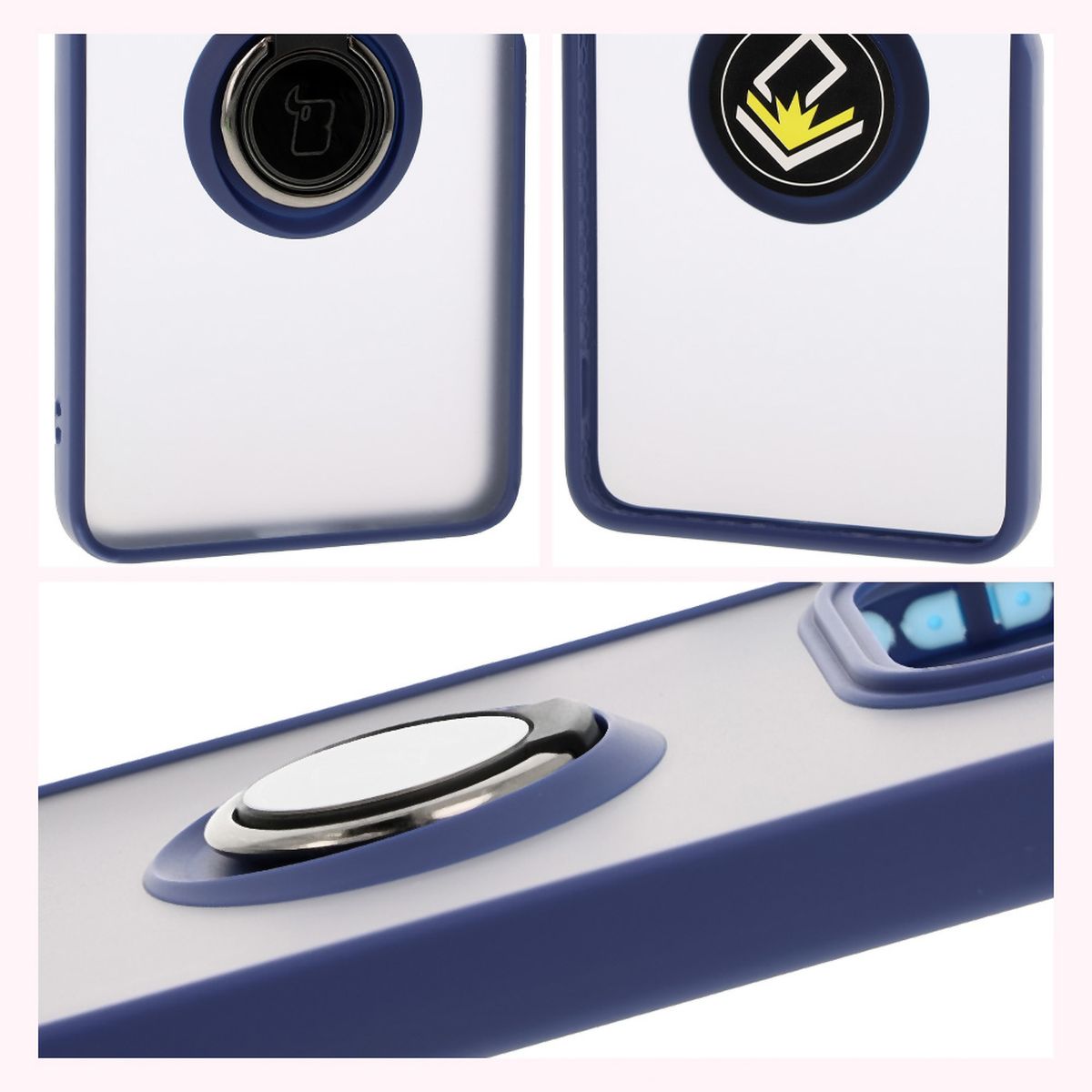 Eigenschaften des Bizon Case Hybrid Ring: rutschfester Rahmen und mattes Design