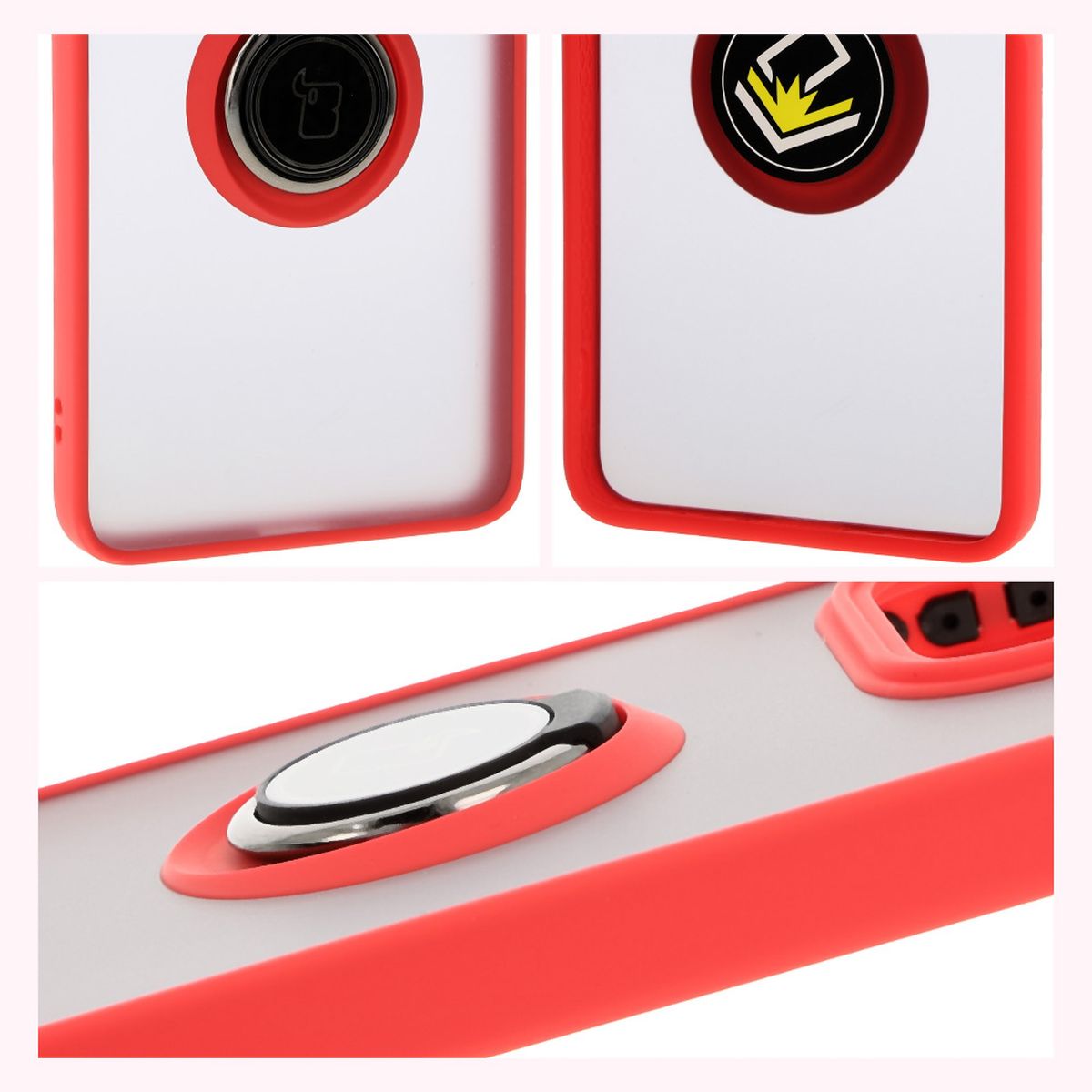 Właściwości Bizon Case Hybrid Ring: antypoślizgowa ramka i matowy design