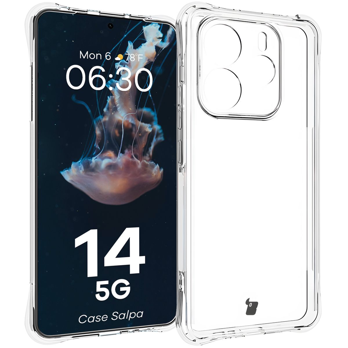 Przezroczyste etui Bizon Case Salpa do Xiaomi Redmi Note 14 5G