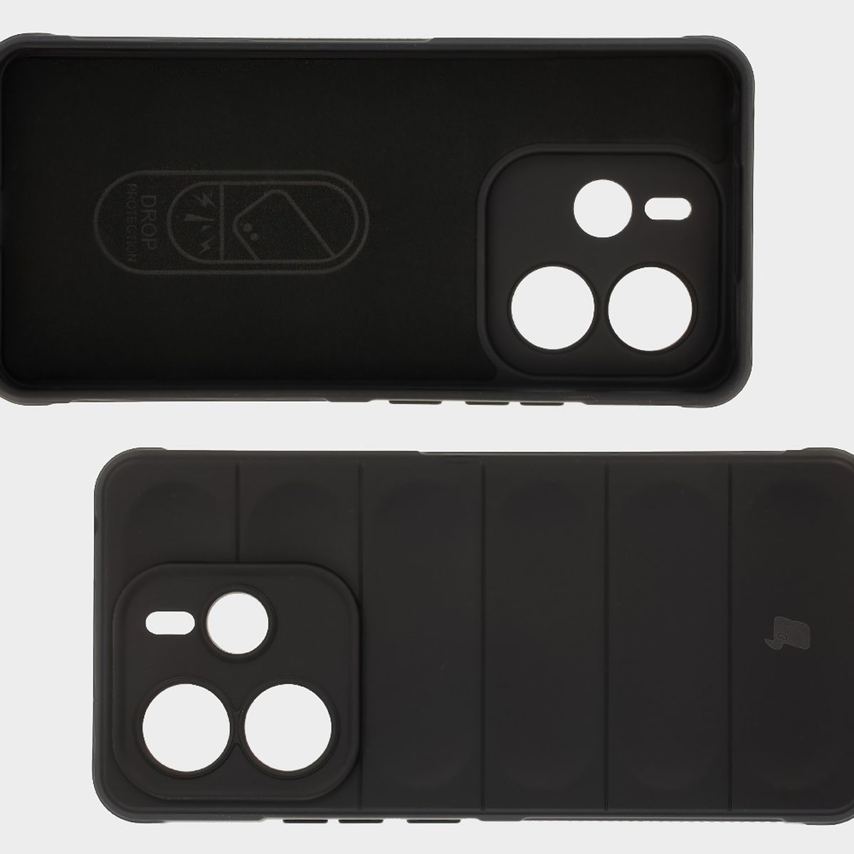 Wyściółka z mikrofibry, wyżłobienia na pleckach i wzmocnione narożniki w etui Bizon Case Tur