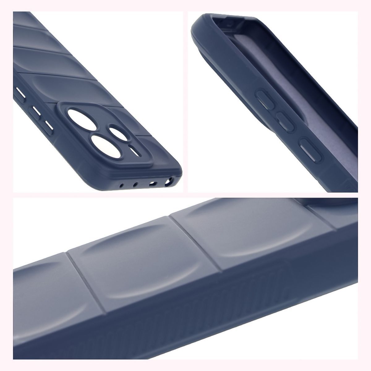 Textured sides and raised edges of the screen and camera in Bison Case Tur