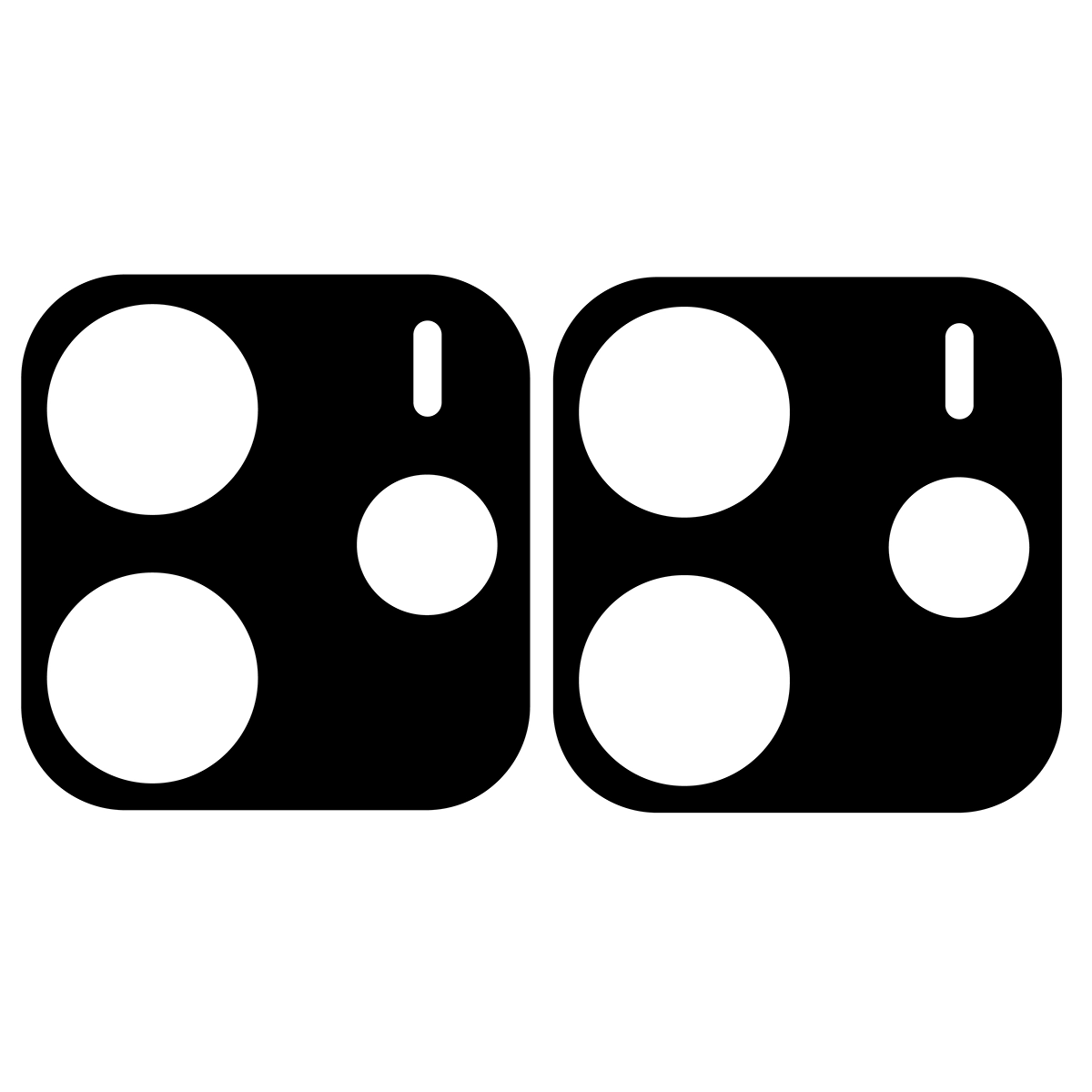 Bizon Glass Lens Glas, das auf die Kamerainsel aufgebracht wird