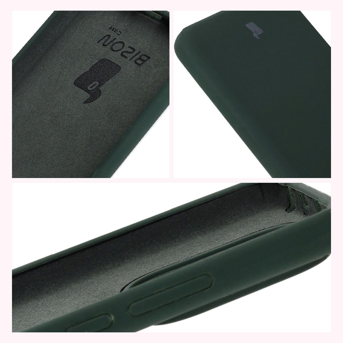 Konstruktion der Bizon Soft Case: integrierte Abdeckungen, erhöhte Ränder und Mikrofaserpolsterung