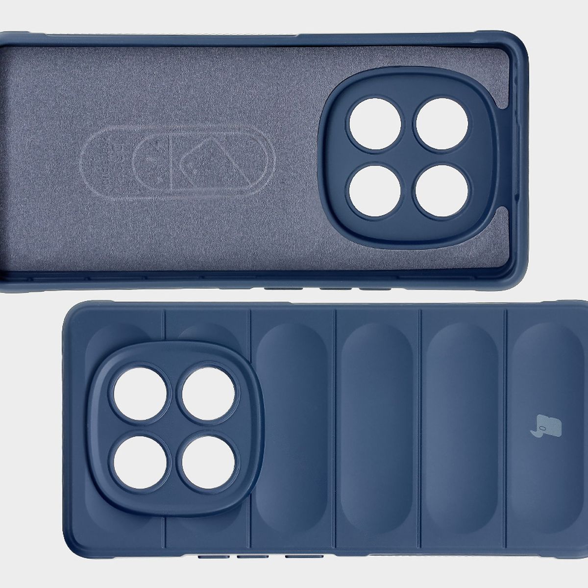 Mikrofaser-Futter, Vertiefungen auf der Rückseite und verstärkte Ecken im Bizon Case Tur Etui