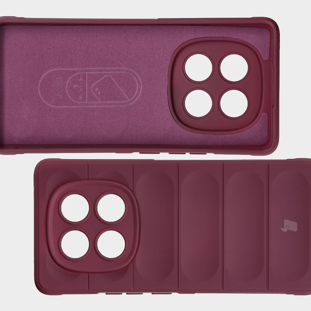 Wyściółka z mikrofibry, wyżłobienia na pleckach i wzmocnione narożniki w etui Bizon Case Tur