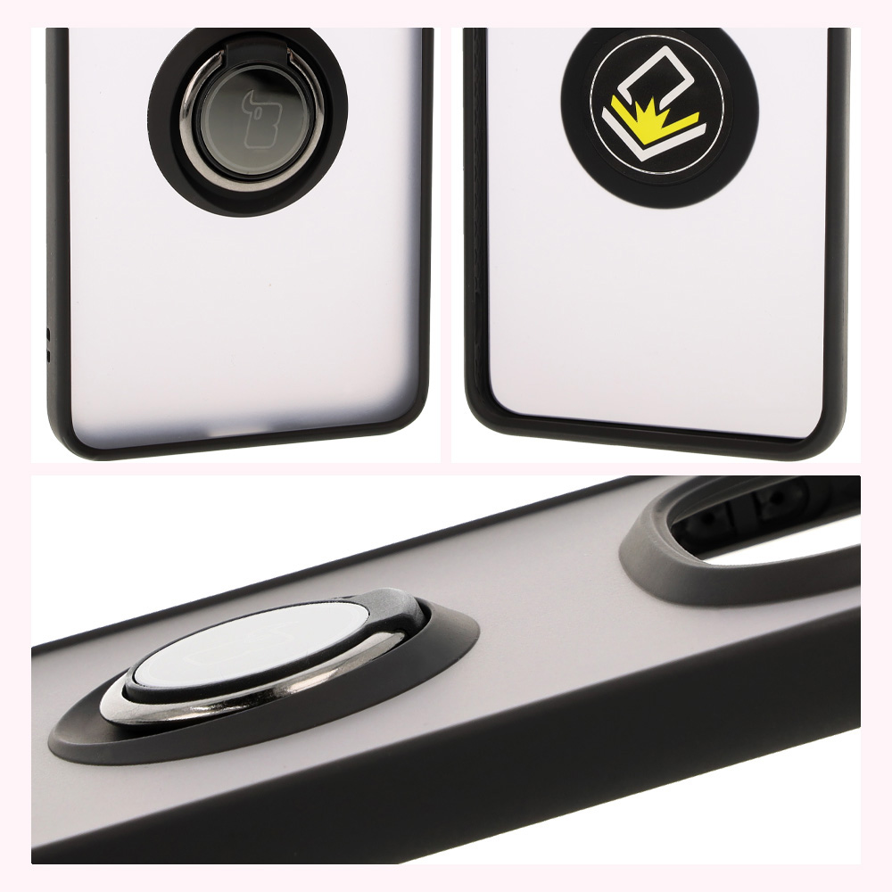 Caracteristici Bizon Case Hybrid Ring: ramă antiderapantă și design mat