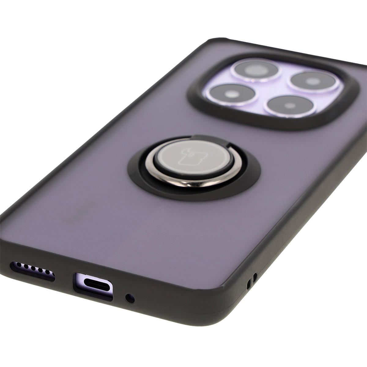 Decupaje precise, capace integrate și decupaj pentru lanț în husa Bizon Case Hybrid Ring