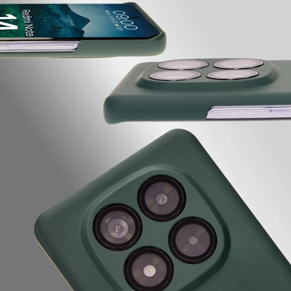 Dedicated cutouts and raised edges for the camera and screen in the Bison Case Łupka for Xiaomi Redmi Note 14 Pro 5G