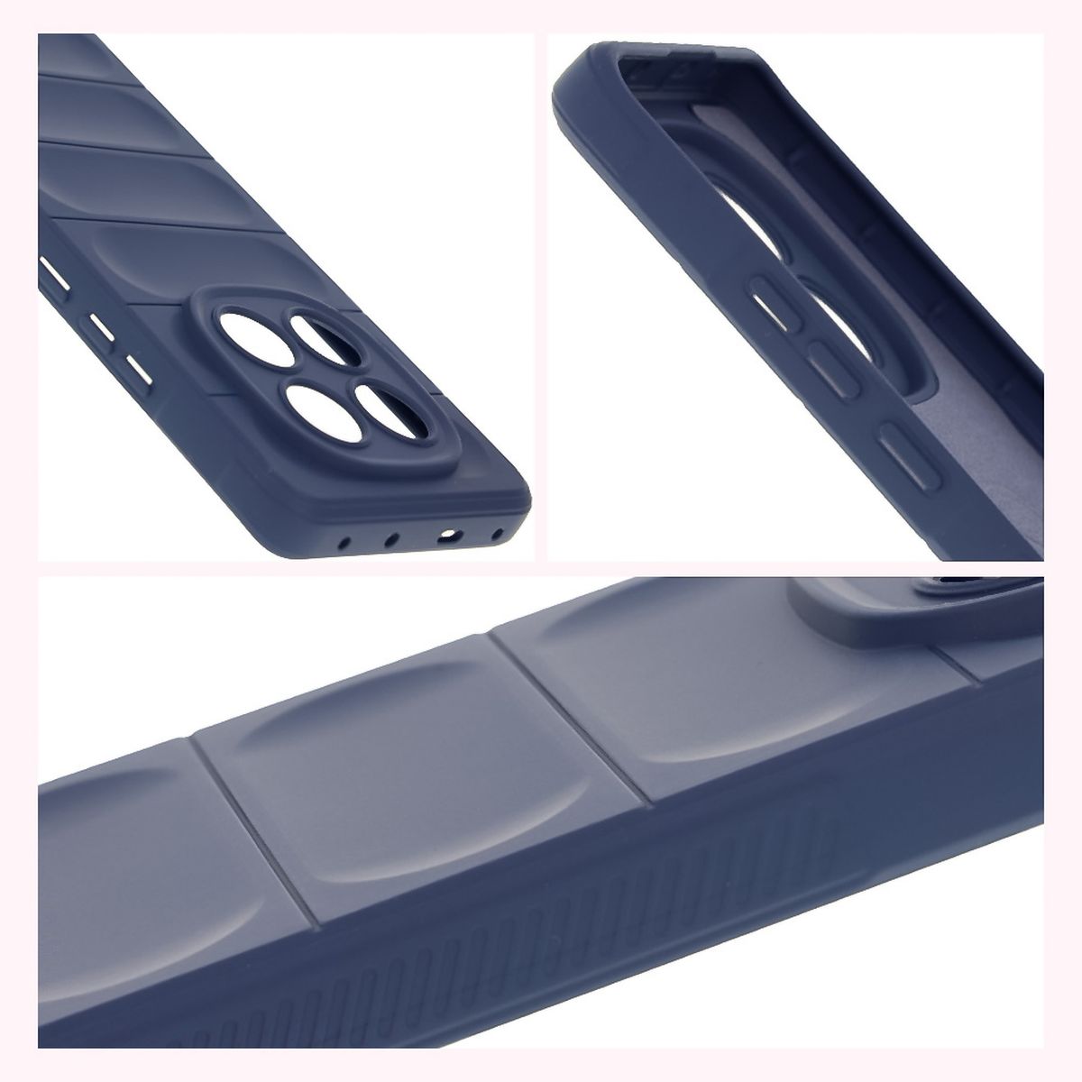 Textured sides and raised edges of the screen and camera in Bison Case Tur