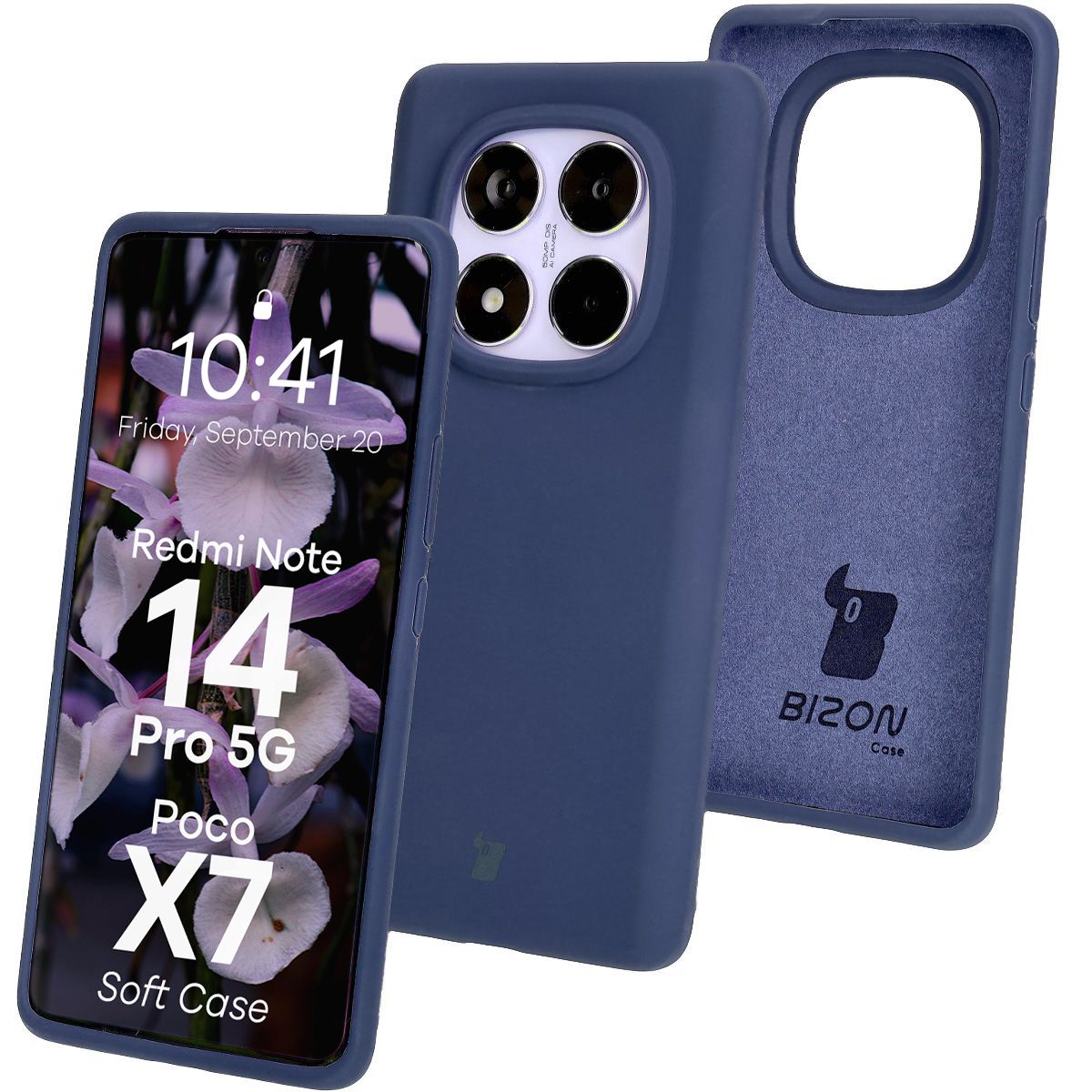 Silikonowe etui Bizon Soft Case do Xiaomi Redmi Note 14 Pro 5G / Xiaomi Poco X7