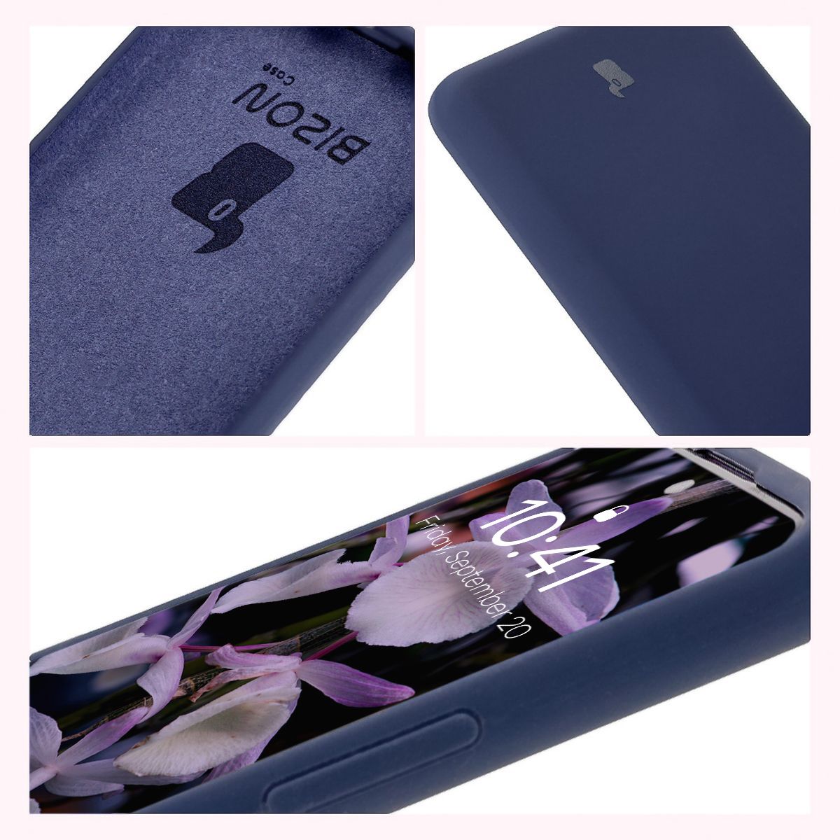 Konstrukcja etui Bizon Soft Case: zintegrowane osłony, podwyższone krawędzie i wyściółka z mikrofibry