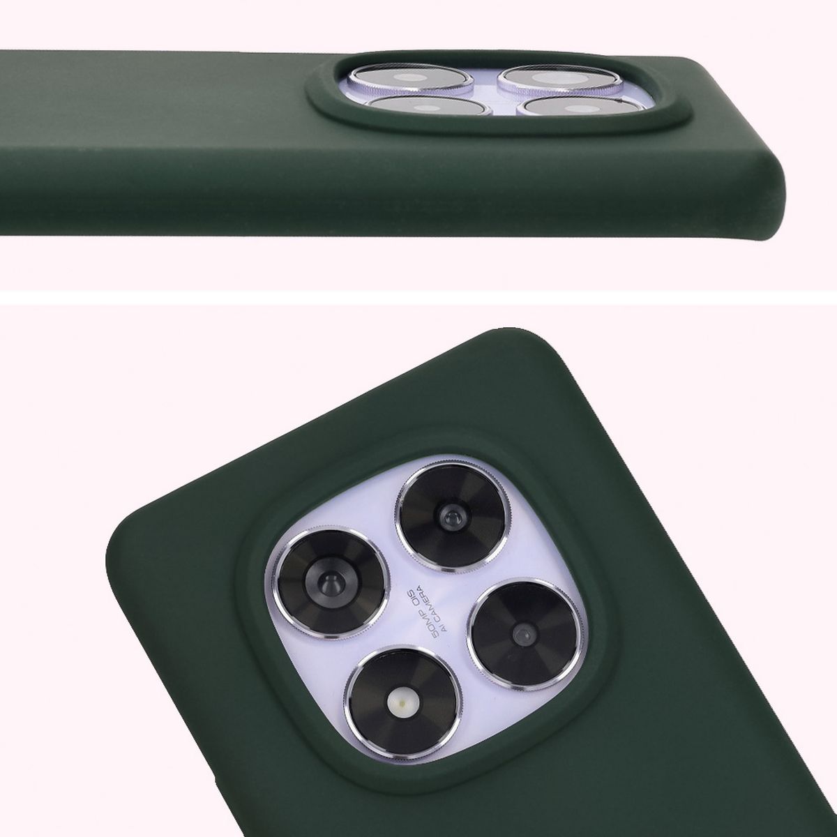 Nahaufnahme der Aussparung für die Linsen in der Bizon Soft Case-Hülle