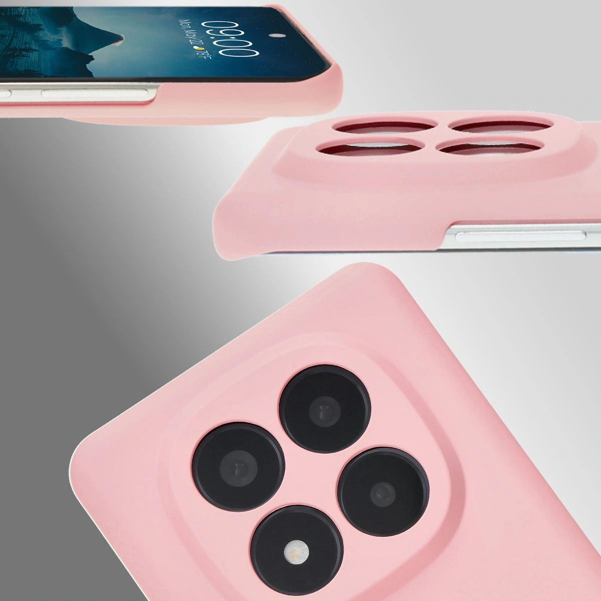 Decupaje dedicate și borduri ridicate pentru cameră și ecran în etui Bizon Case Łupka pentru Xiaomi Redmi Note 14 Pro Plus 5G