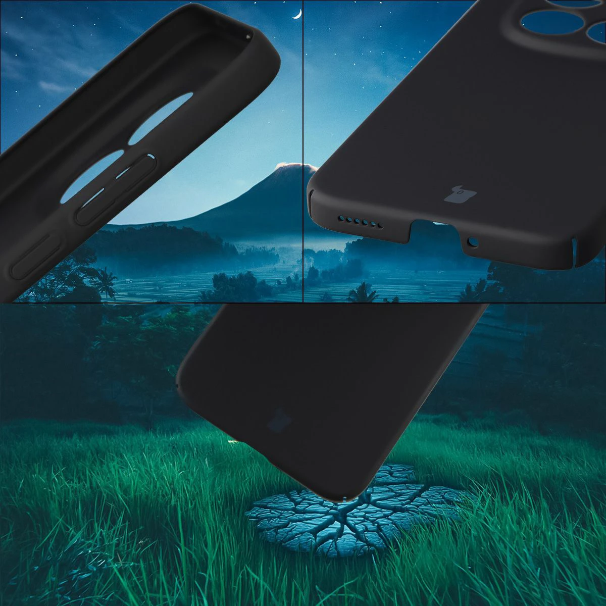 Integrated button covers, cutouts, and hard material of the Bizon Case Łupka for Xiaomi Redmi Note 15 Pro 5G