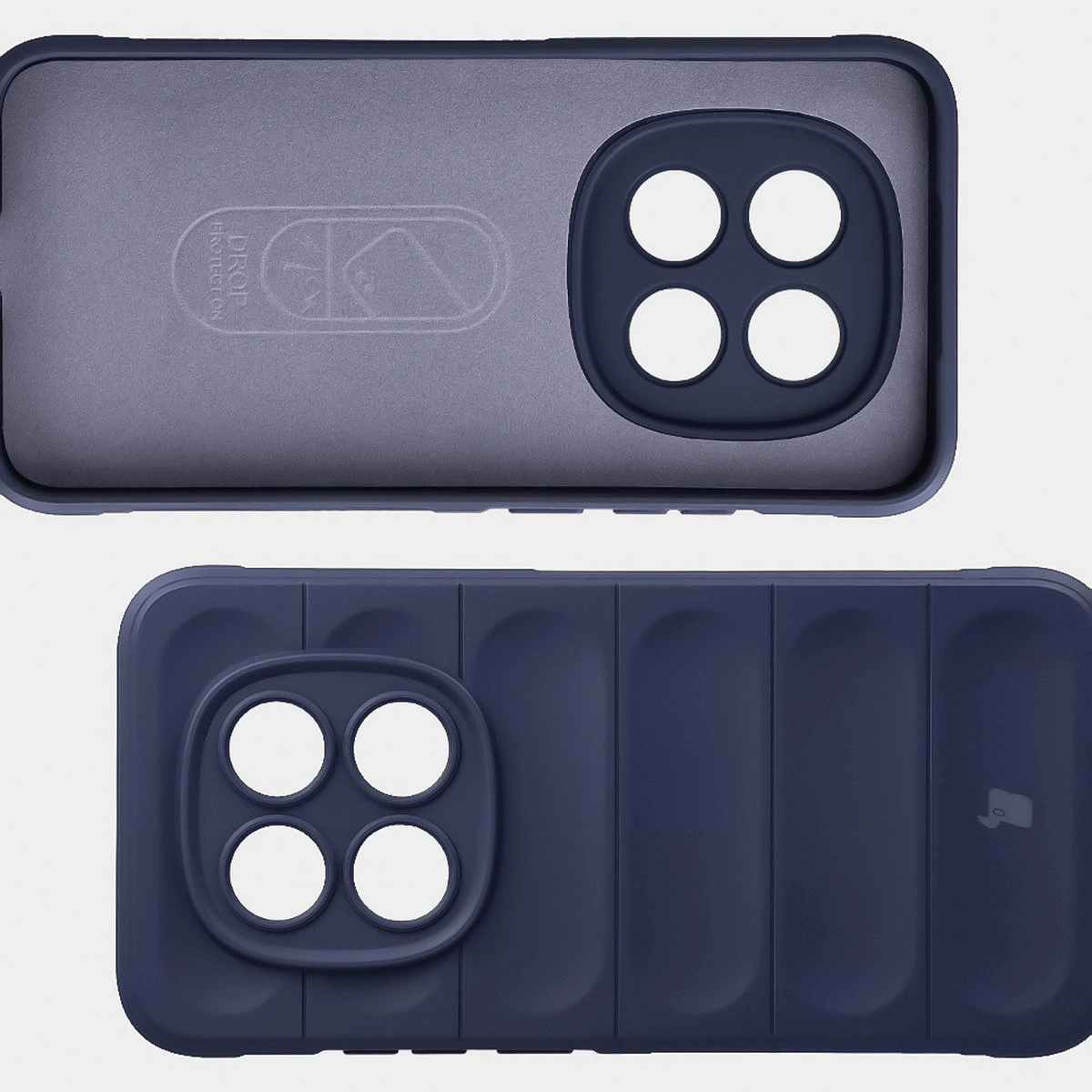 Wyściółka z mikrofibry, wyżłobienia na pleckach i wzmocnione narożniki w etui Bizon Case Tur do Xiaomi Redmi Note 15 Pro 5G